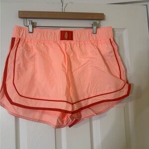NWOT Free People Varsity Blues Shorts in Coral Size XL